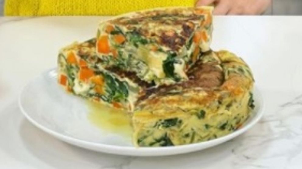 Analía Franchín compartió su receta de "Tortilla de Vegetales".