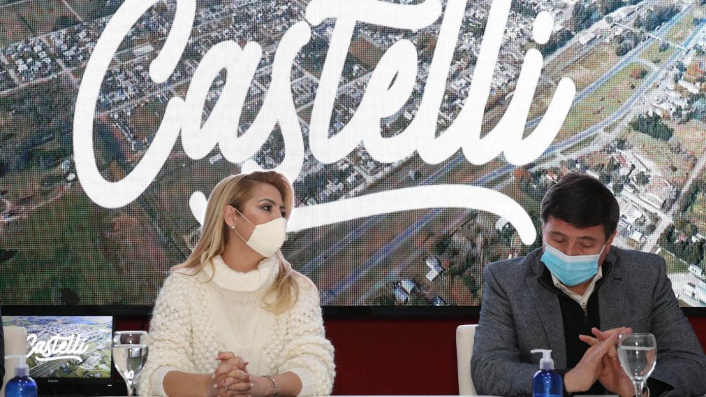 En Castelli, Fabiola Ya�ez visit� el Tren de Desarrollo Social, junto al ministro Daniel Arroyo