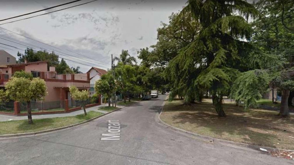 La zona donde los motochorros mataron a la v�ctima (Google Street View).