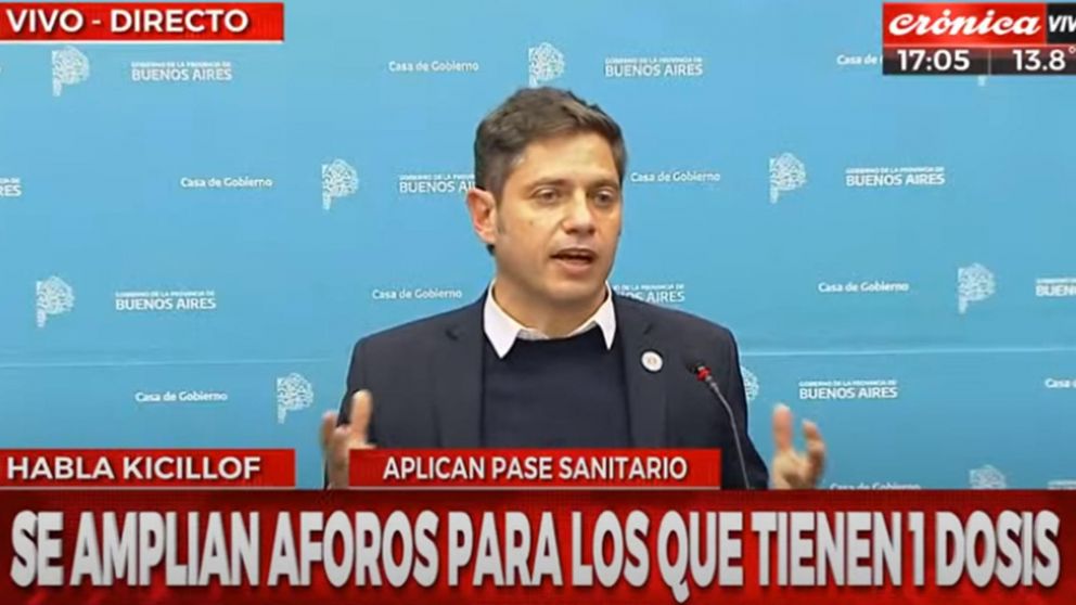 Axel Kicillof anunció que el AMBA "pasa a fase 4".