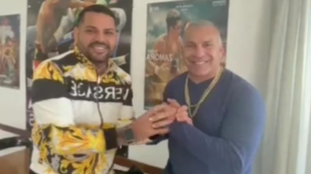 Christian Manzanelli se reunió con Acero Cali y ultimó detalles de "la pelea del año" en el Luna Park. (Captura video)