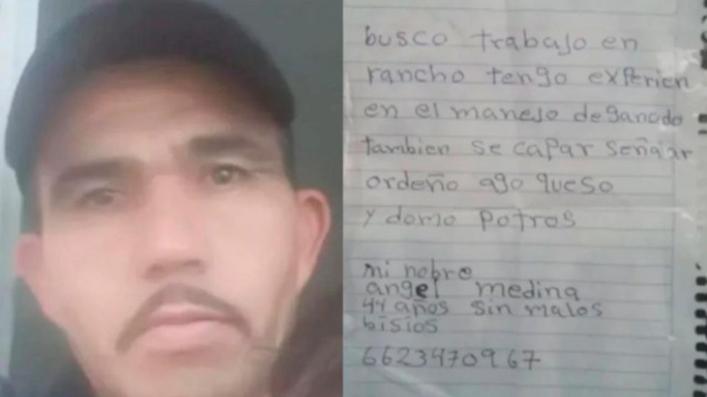Ángel Medina había sido despedido y su búsqueda llegó hasta los medios de comunicación mexicanos. (Gentileza: AM Noticias Sonora)
