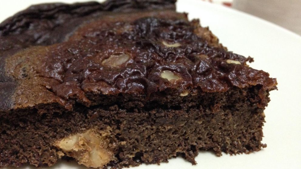 El brownie con harina de algarroba, una opción saludable y deliciosa.