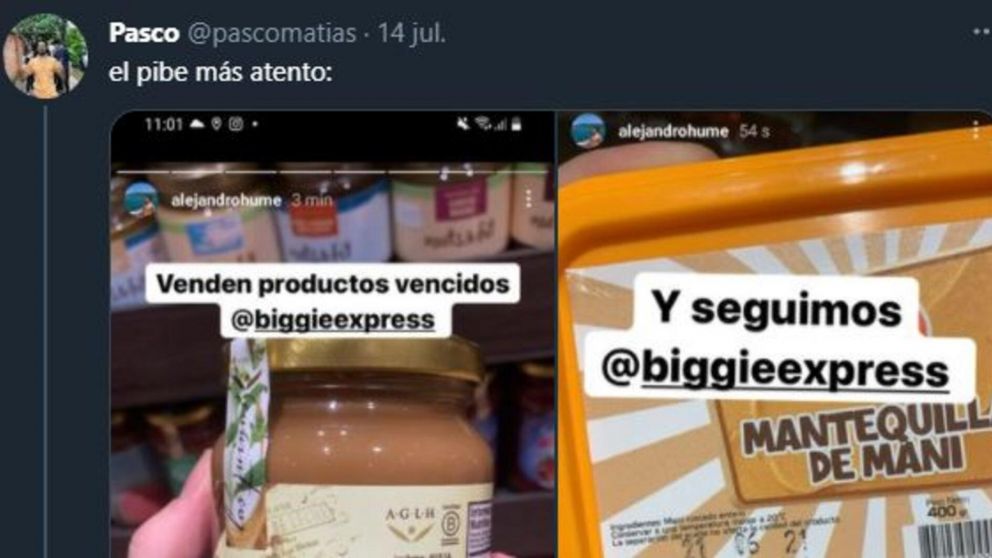 El posteo sobre el vencimiento de los productos de un supermercado se hizo viral en las redes.