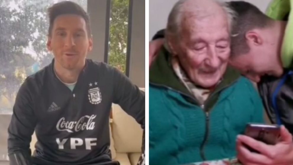 Lionel Messi le dedicó a Don Hernán unas palabras de agradecimiento.