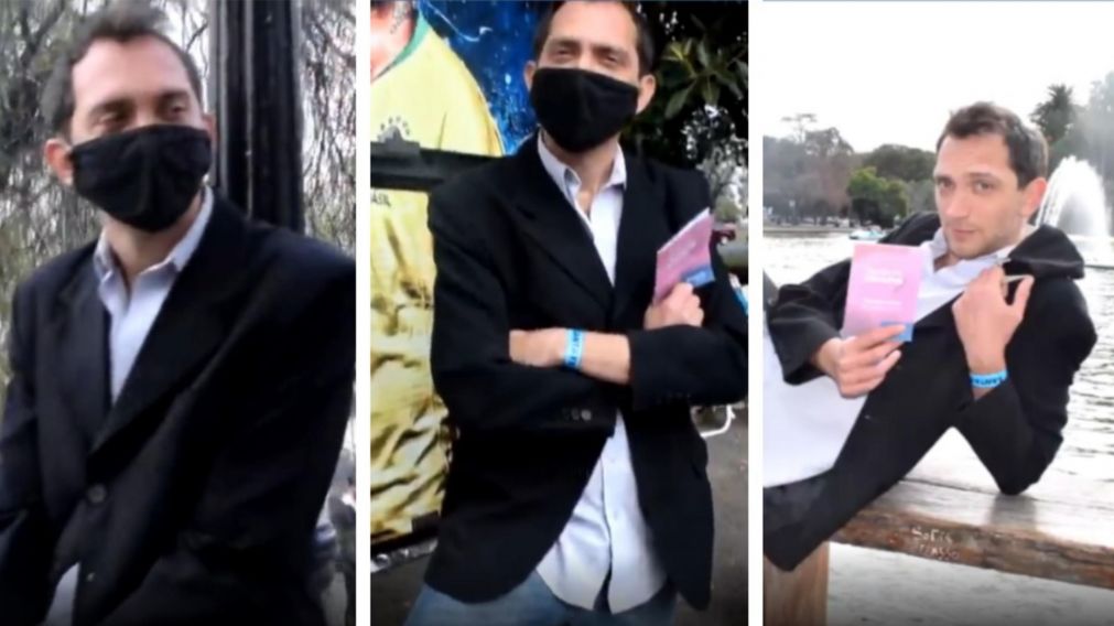  Mariano Oviedo public� una incre�ble parodia sobre el d�a que lo vacunaron contra al covid. (Captura video)