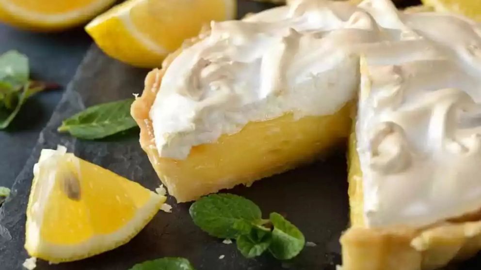 Exquisito lemon pie ideal para disfrutar en los días de calor.