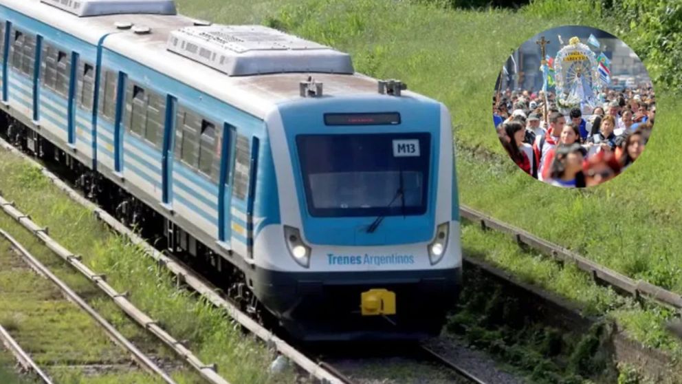 Atención usuarios de tren: cómo es el cronograma del fin de semana y cuáles son los servicios adicionales para la peregrinación a Luján