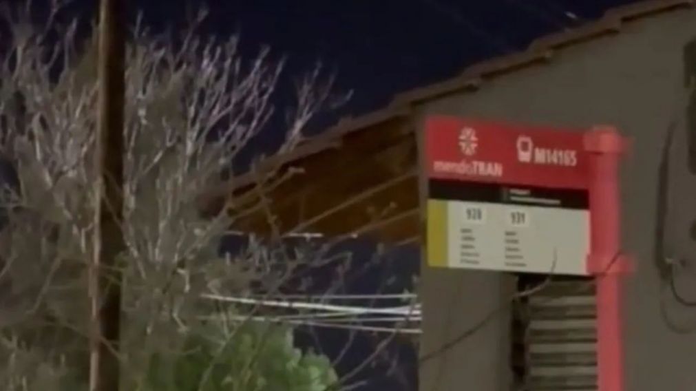 El meteorito fue captado por varias personas en Mendoza (Captura de video).