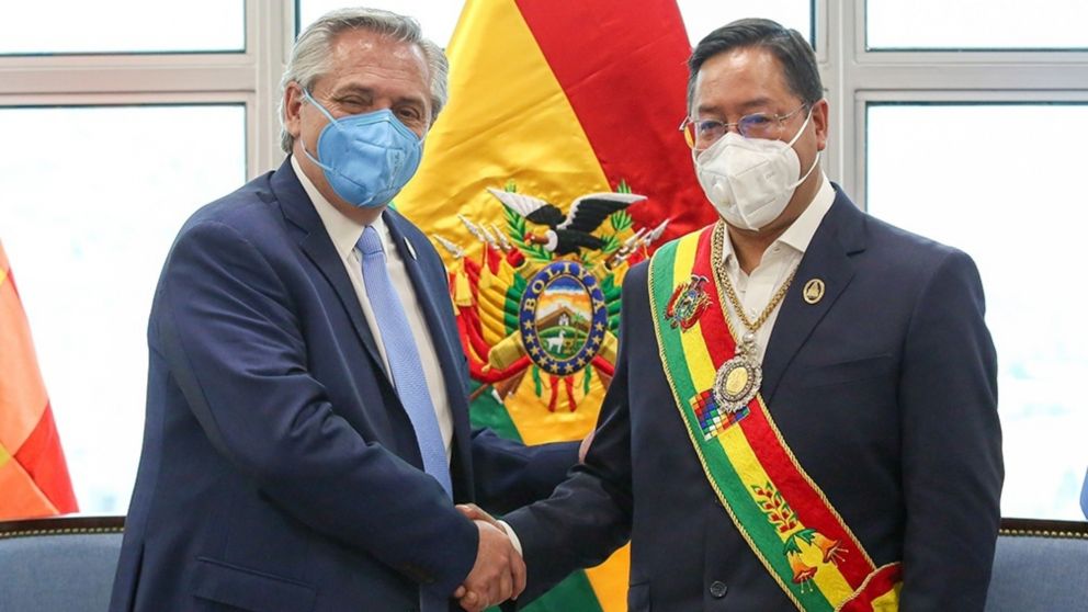 Alberto Fernández y Luis Arce hablaron sobre la denuncia realizada por el gobierno boliviano (Archivo).