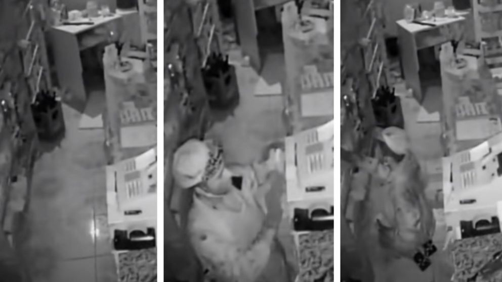 Así ingresaba el ladrón y se llevaba el dinero oculto para el pago del alquiler. (Captura video)