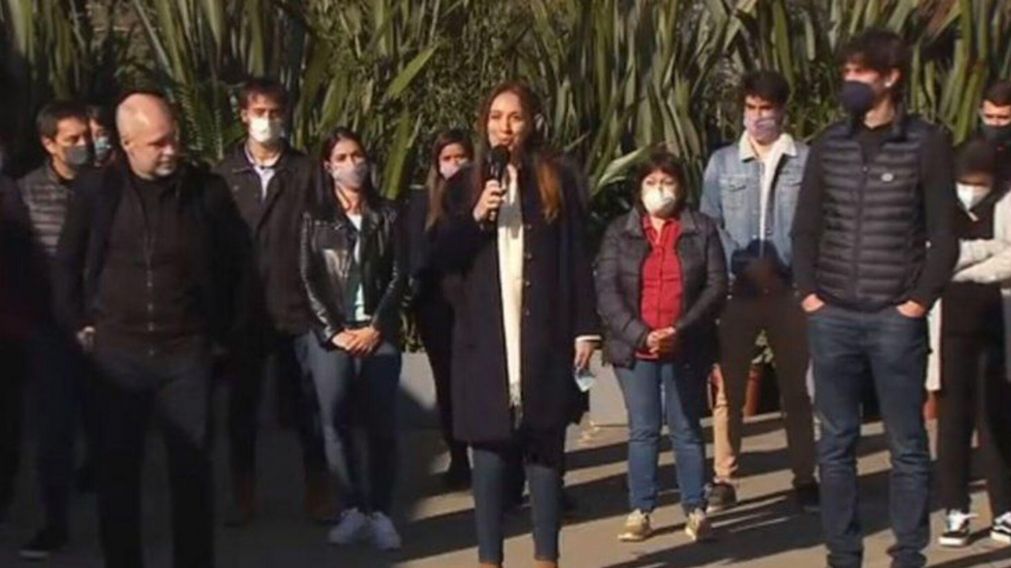 El acto del lanzamiento de la candidatura de María Eugenia Vidal a diputada se realizó en Palermo.