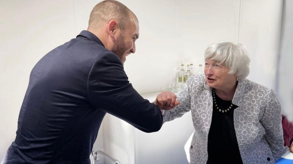El ministro de Econom�a, Mart�n Guzm�n, se reuni� con la secretaria del Tesoro de Estados Unidos, Janet Yellen, en Venecia.