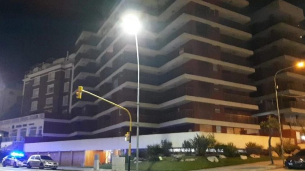 El edificio de Mar del Plata donde ocurri� la tragedia.