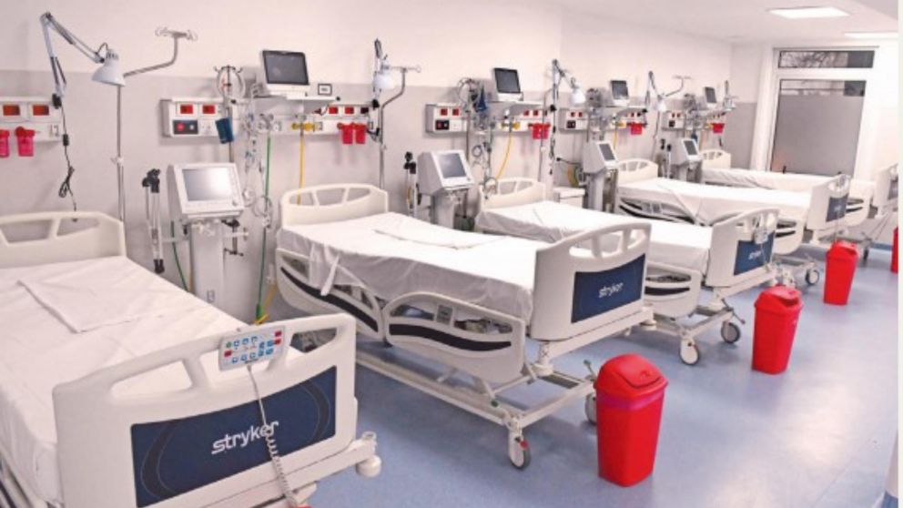 El Cereijo reforzó casi en un 50% su capacidad en la sala de terapia intensiva (foto Carlos Ventura).