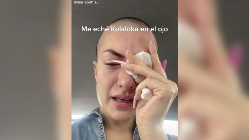 Mar�a indic� que en el recinto hospitalario le debieron cortar las pesta�as.
