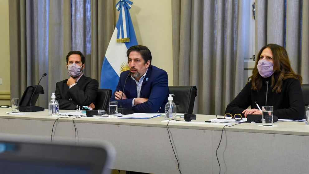 Nicolás Trotta, durante el Plan Nacional de Evaluación 2021-2022 (Gentileza @trottanico/Twitter).