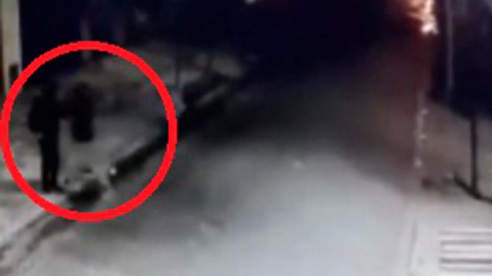 El momento en que el delincuente intentó asaltar al policía en Parque San Martín, en Merlo (Captura de video).