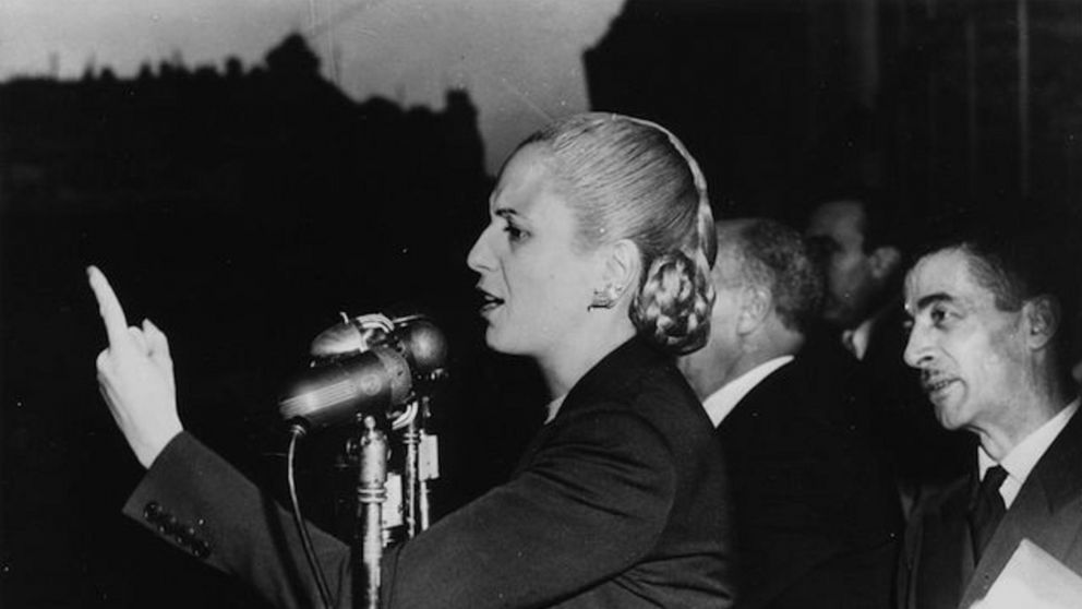 Eva Perón, la abanderada del pueblo.