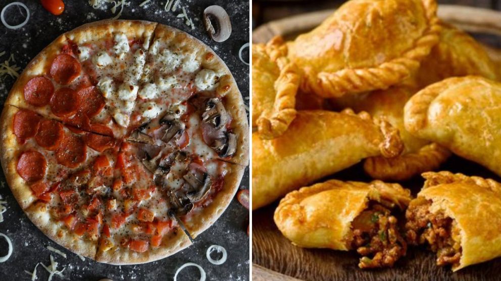 Pizzas y empanadas a descuentos increíbles solo por hoy.