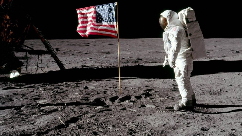 Llegada a la Luna, un gran paso para la humanidad.
