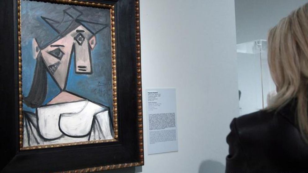 El cuadro "Cabeza de Mujer" fue una donación de Picasso dedicada al pueblo griego por resistir el asedio Nazi