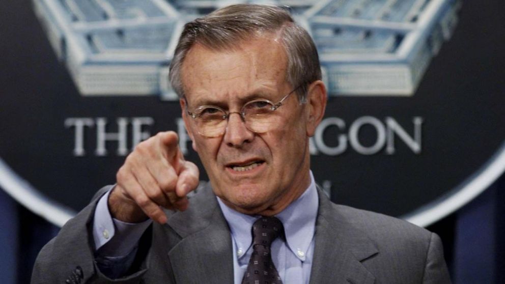 Donald Rumsfeld, la única persona que estuvo dos veces a cargo del Pentágono.