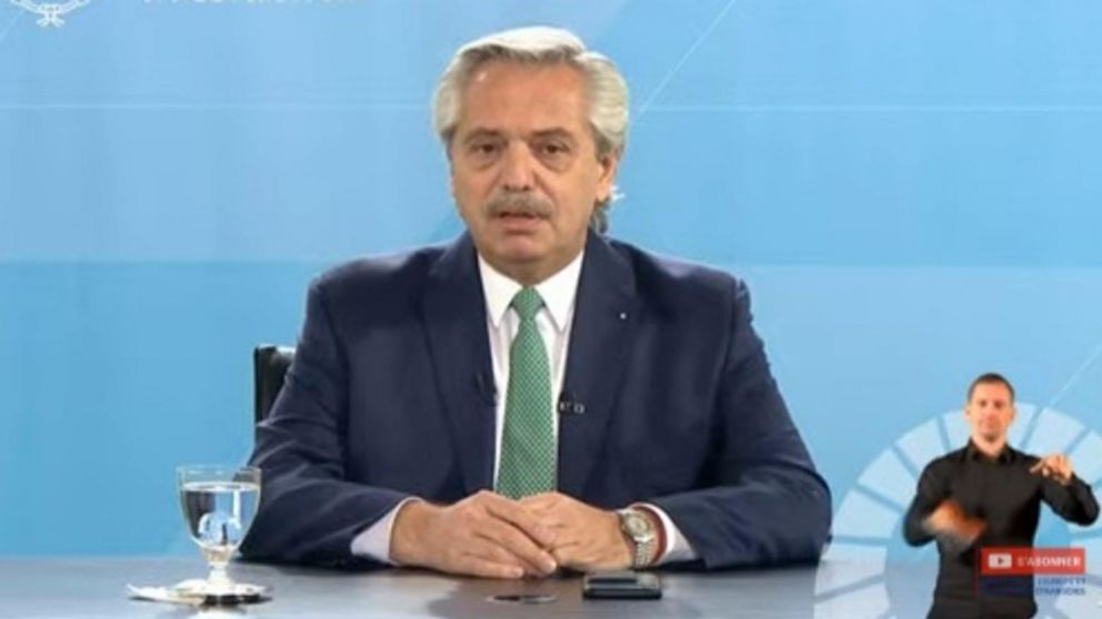 Alberto Fernández participó de la apertura del Foro Generación Igualdad 2021 (Captura de pantalla).