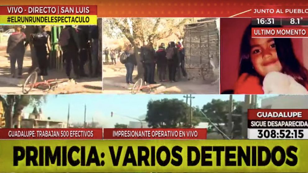 Guadalupe Lucero lleva más de 300 horas desaparecida. (Captura video)