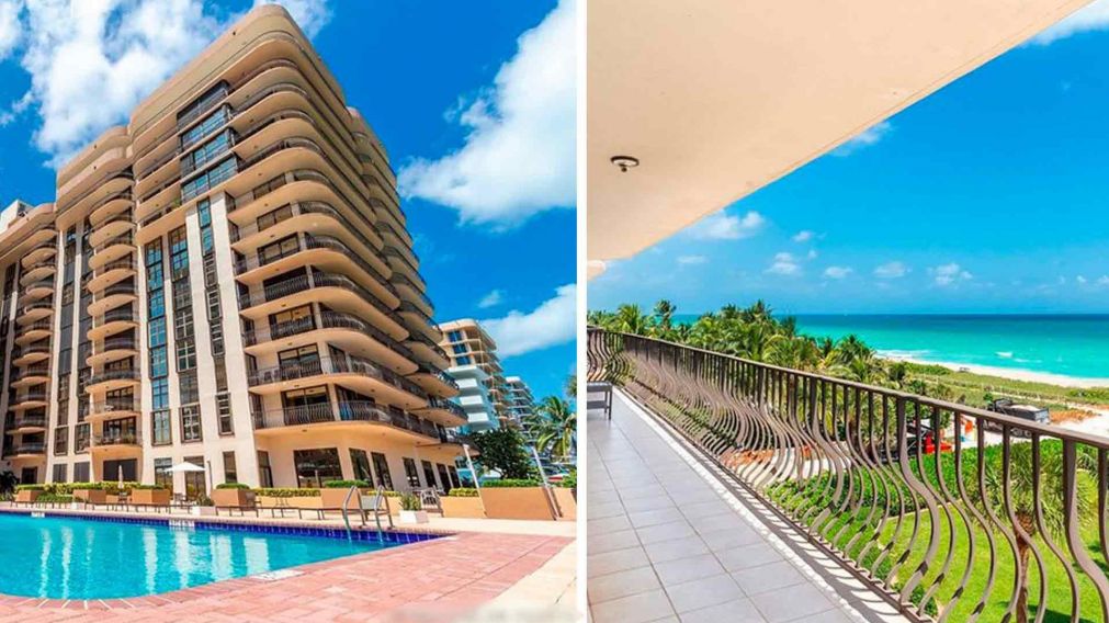 El edificio que se derrumb� en Miami Beach estaba sobre la costa y ten�a vista al mar. 