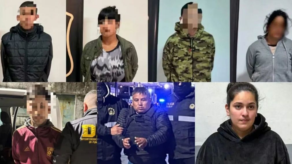 SIETE DE LOS NUEVE DETENIDOS POR EL TRIPLE homicidio DE FLORENCIO VARELA.