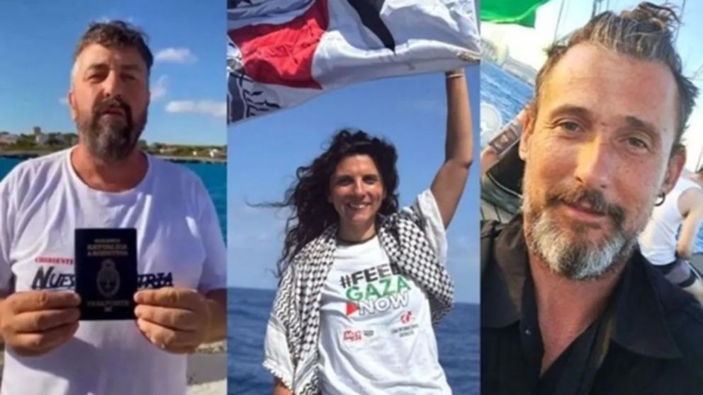 El ejército israelí liberó este martes a los tres activistas argentinos que permanecían detenidos e incomunicados desde la interceptación de la Flotilla Global Sumud.
