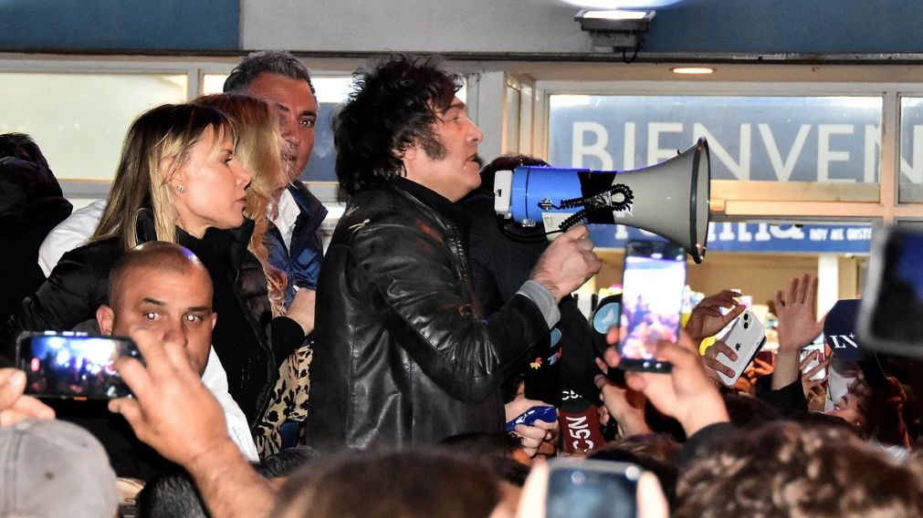 Javier Milei entra en la recta final de la campaña nacional de La libertad Avanza. (Foto: NA)