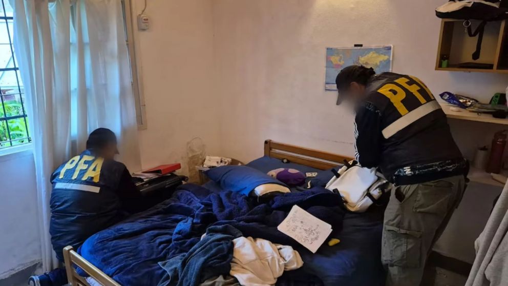 El operativo fue realizado por efectivos de la Policía Federal.