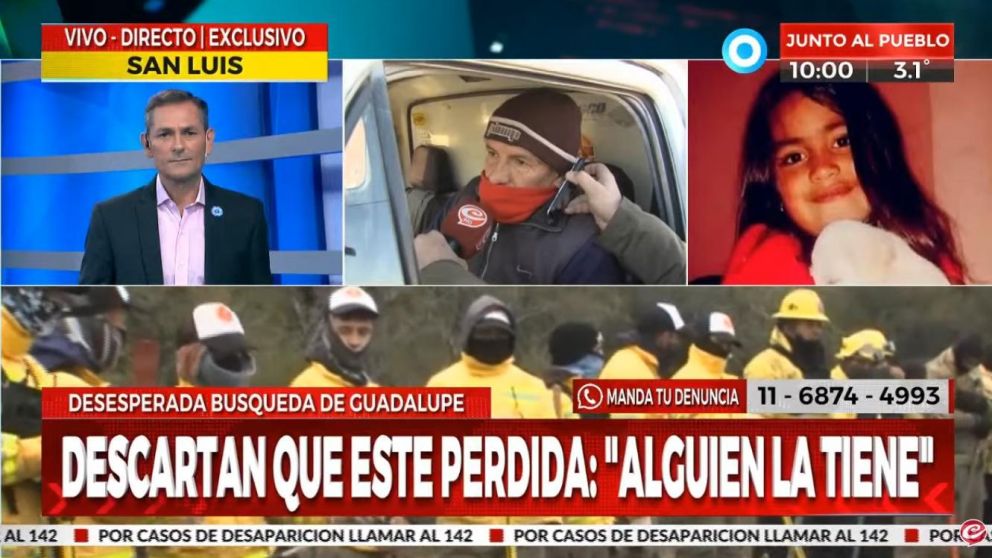 �scar, uno de los vecinos que busc� primero a Guadalupe (Cr�nica HD).