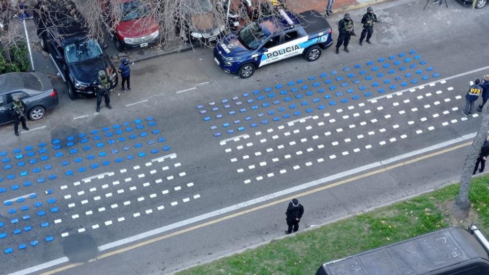 Así caen 5 personas con casi 400 kilos de cocaína de máxima pureza.