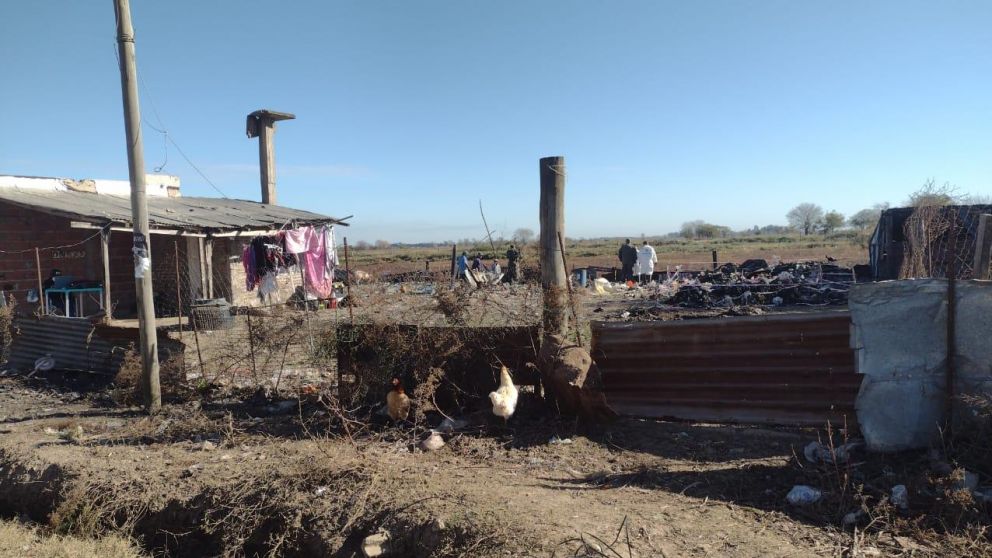 La chanchería del barrio La Esperanza, en Alejandro Korn, donde buscaban a Tehuel.