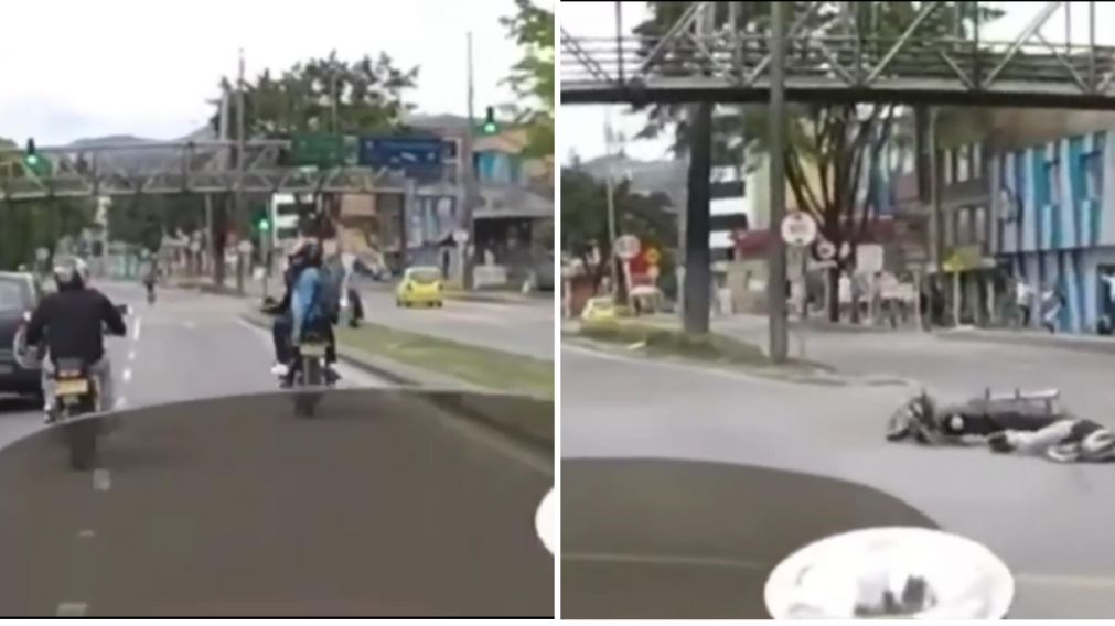 El joven identificó su moto y comenzó a perseguir a los delincuentes.
