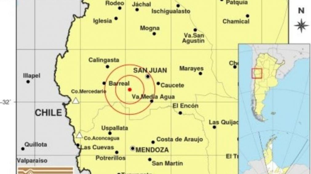 El epicentro se ubicó 41 kilómetros del Suroeste de la provincia.
