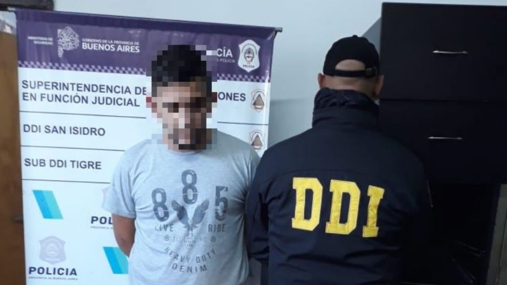 Este es el violador que fue apresado en El Talar por los investigadores.