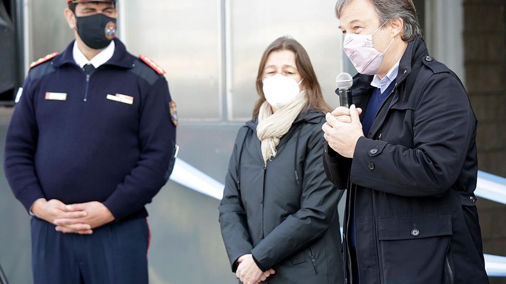 Cascallares y Frederic inauguraron destacamento de bomberos voluntarios en Glew.
