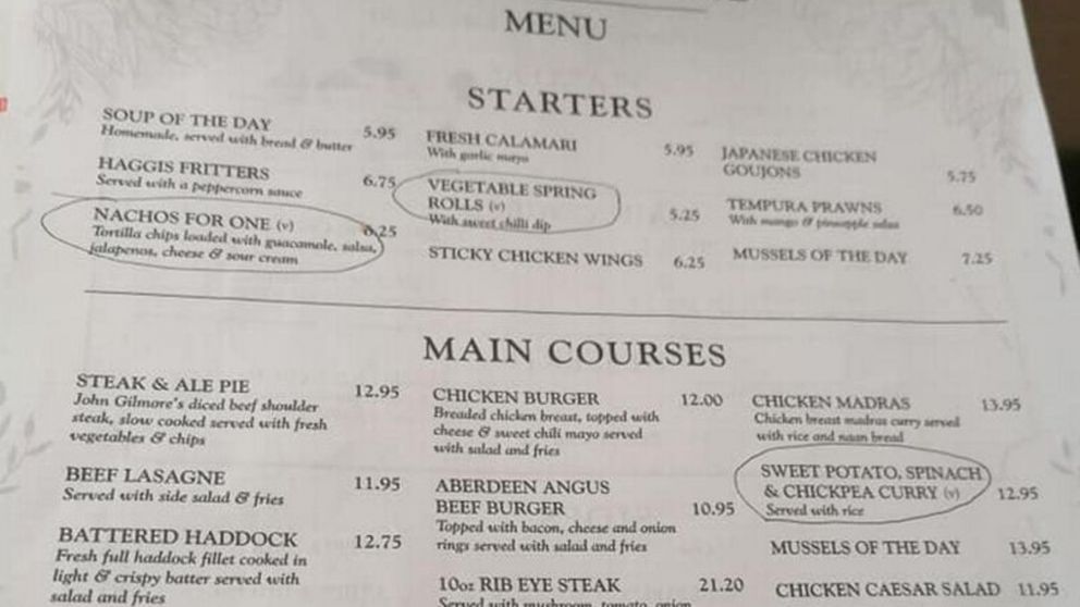 La nota "insultante" la había escrito el chef.