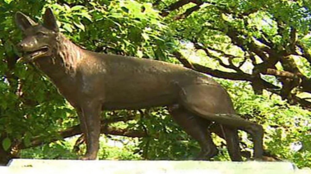 La estatua de Chonino est� instalada en el predio de la Polic�a Montada.