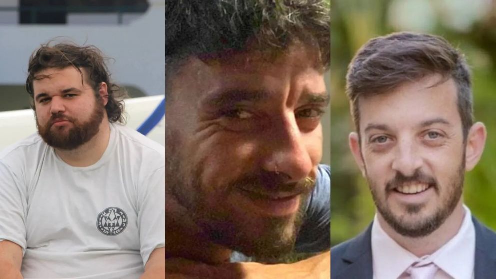 Eitan Horn, y los hermanos Ariel y David Cunio (Redes).