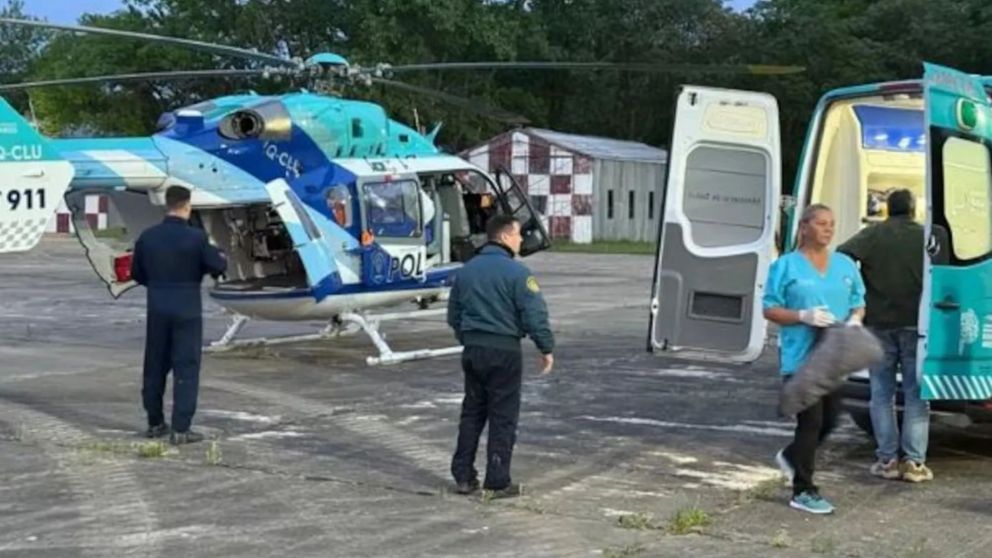 Una nena fue traslada en helic�ptero en grave estado para ser atendida en el Hospital Garrahan.