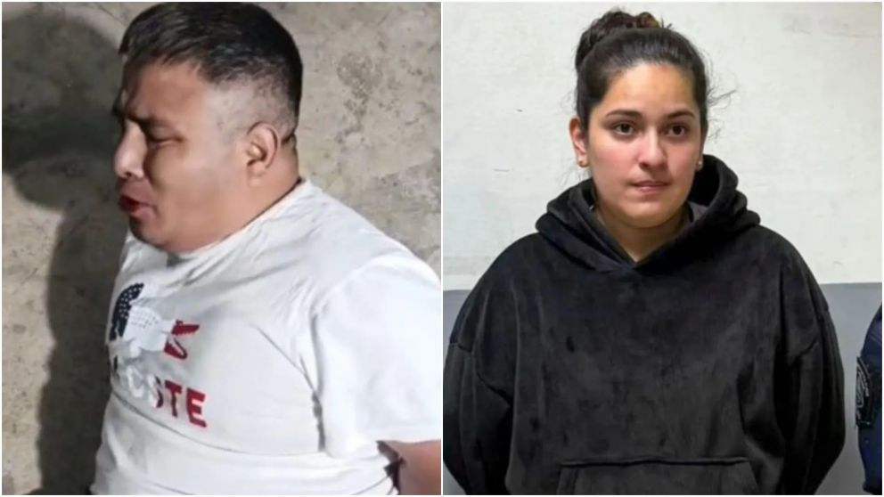 Víctor Sotacuro, y Florencia Ibáñez, detenidos por el triple crimen.