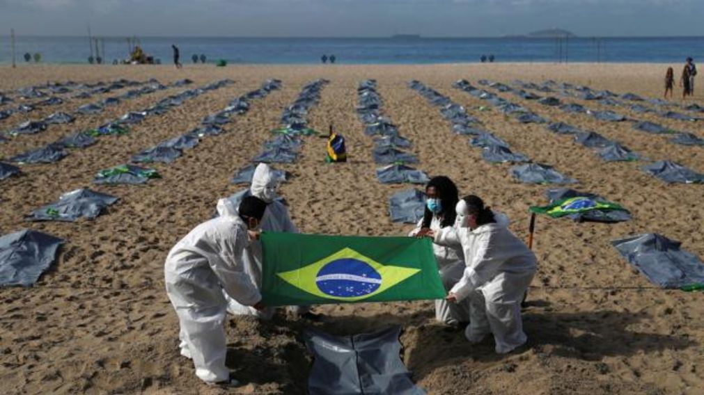 El promedio de muertes por Covid-19 aument� por tercera semana consecutiva en Brasil.