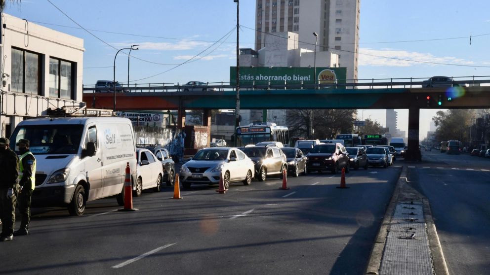 El caos se apoder� del tr�nsito en el ingreso a la Ciudad (T�lam).