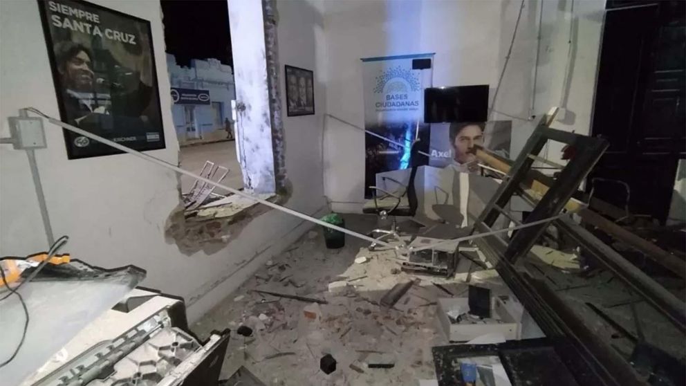 Informe oficial del ataque con explosivos a local del Frente de Todos.