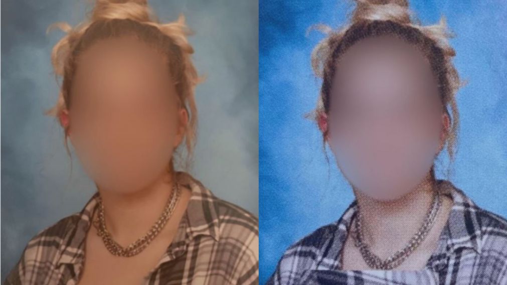 Una de las im�genes del anuario retocadas a las alumnas de la escuela Bartram Trail 